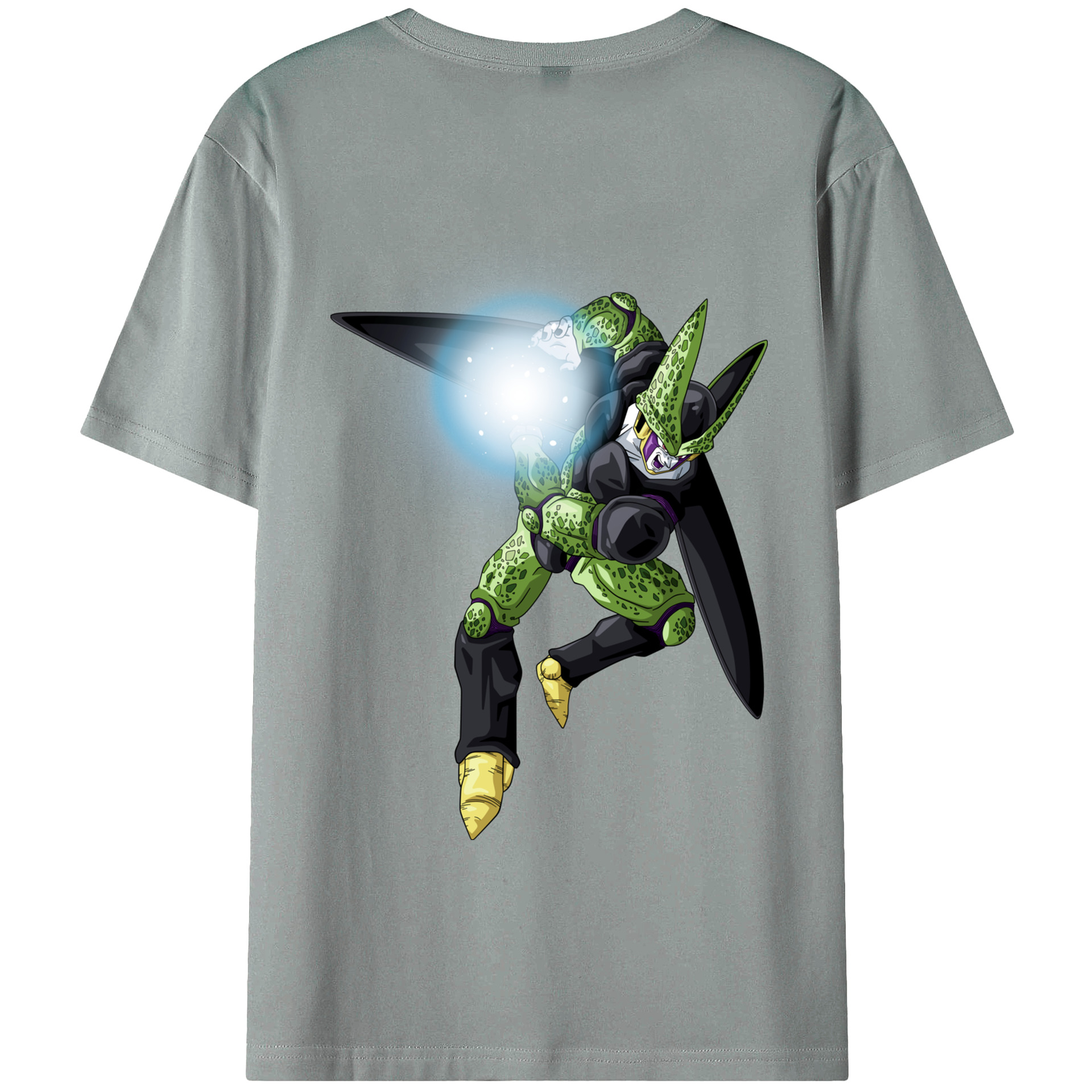 （画像用） ドラゴンボール セル DRAGON BALL Cell 綿100％ メンズ半袖Tシャツ（バックプリント） 通気性